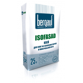 Клей монтажный Bergauf Isofasad 25кг приклейка 56шт