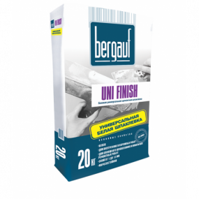 Шпаклевка цем. базовая белая Bergauf Uni Finish 20кг 64шт